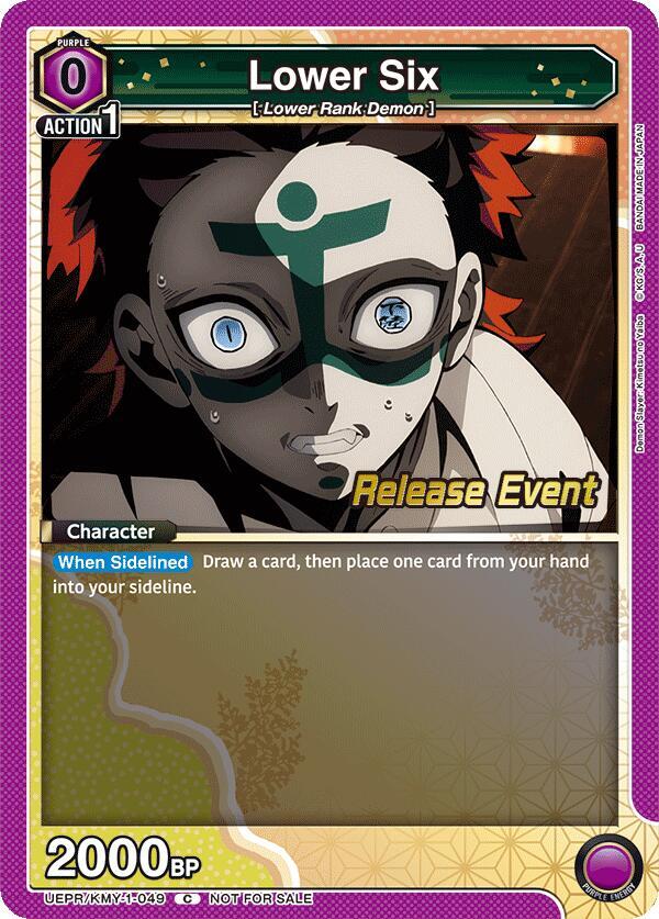 Lower Six (UEPR/KMY-1-049) [UE05BT: Demon Slayer: Kimetsu no Yaiba Release Event Cards]
