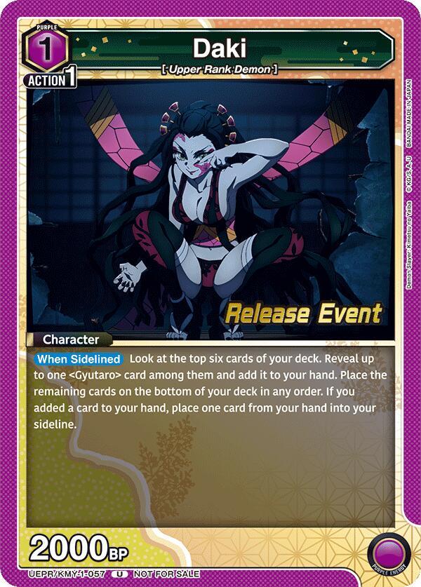 Daki (057) (UEPR/KMY-1-057) [UE05BT: Demon Slayer: Kimetsu no Yaiba Release Event Cards]
