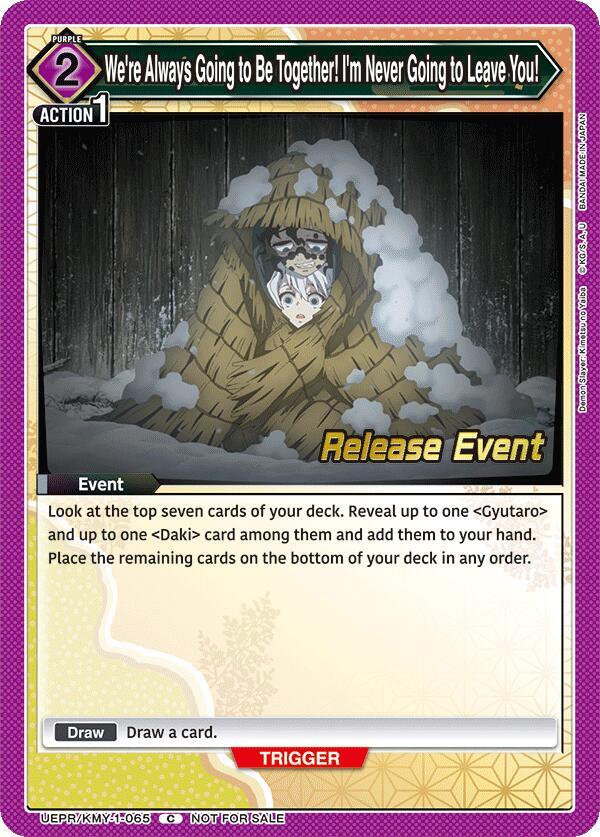 We're Always Going to Be Together! I'm Never Going to Leave You! (UEPR/KMY-1-065) [UE05BT: Demon Slayer: Kimetsu no Yaiba Release Event Cards]