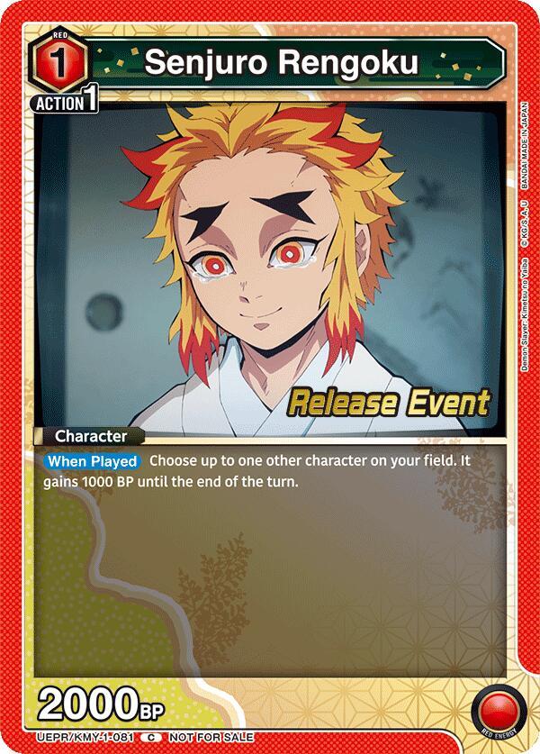 Senjuro Rengoku (UEPR/KMY-1-081) [UE05BT: Demon Slayer: Kimetsu no Yaiba Release Event Cards]