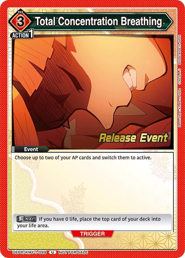 Total Concentration Breathing (099) (UEPR/KMY-1-099) [UE05BT: Demon Slayer: Kimetsu no Yaiba Release Event Cards]