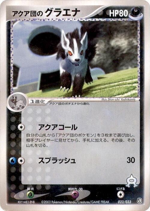 Team Aqua's Mightyena - 023/033 (023/033) [Aqua Deck Kit] (Japanese)