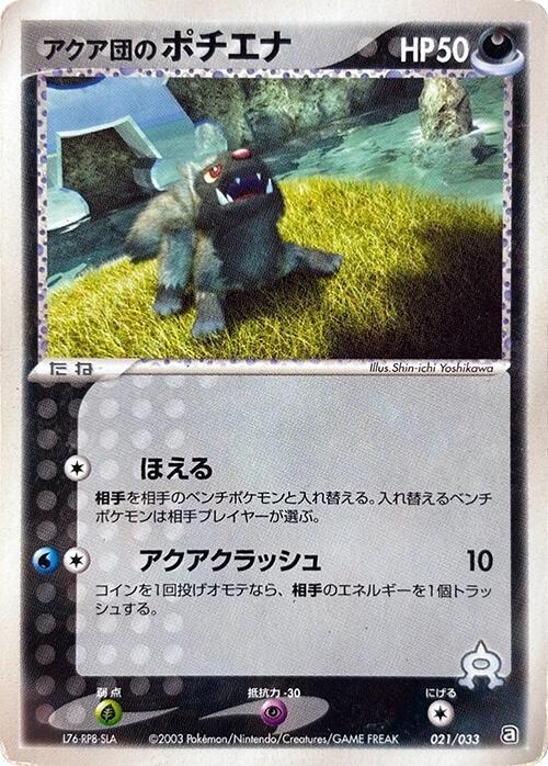 Team Aqua's Poochyena - 021/033 (021/033) [Aqua Deck Kit] (Japanese)