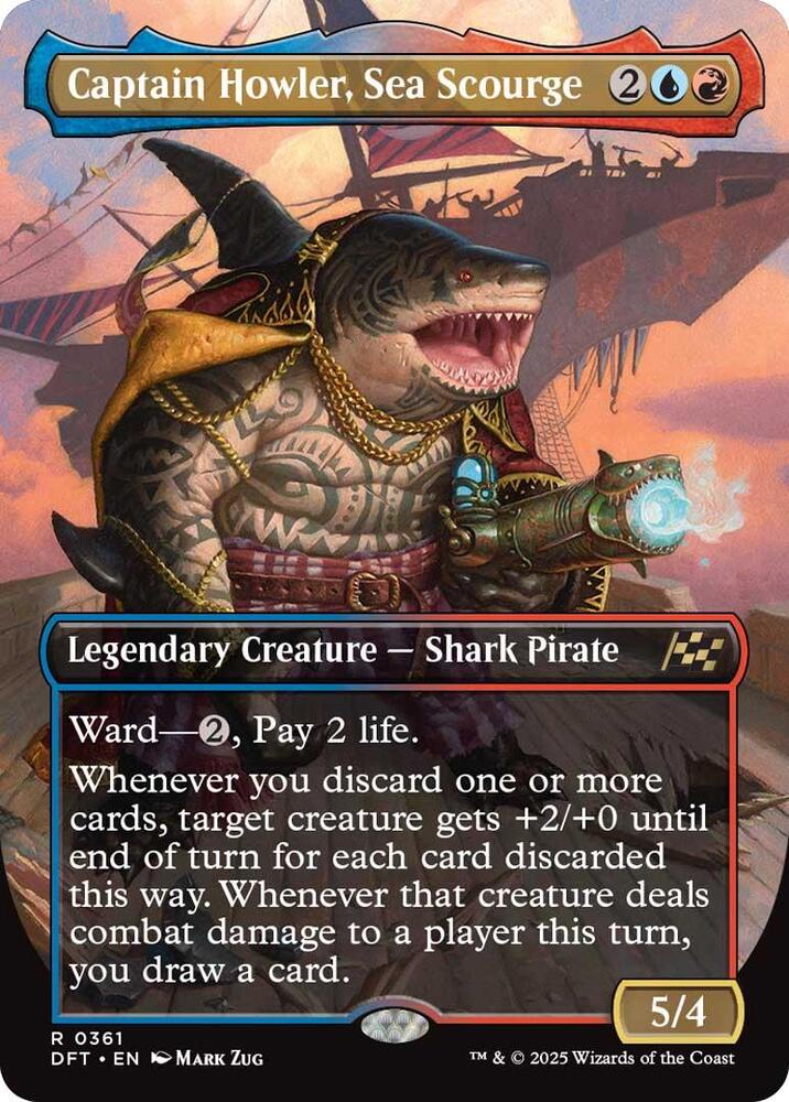 Captain Howler, Sea Scourge (Borderless) [Aetherdrift]