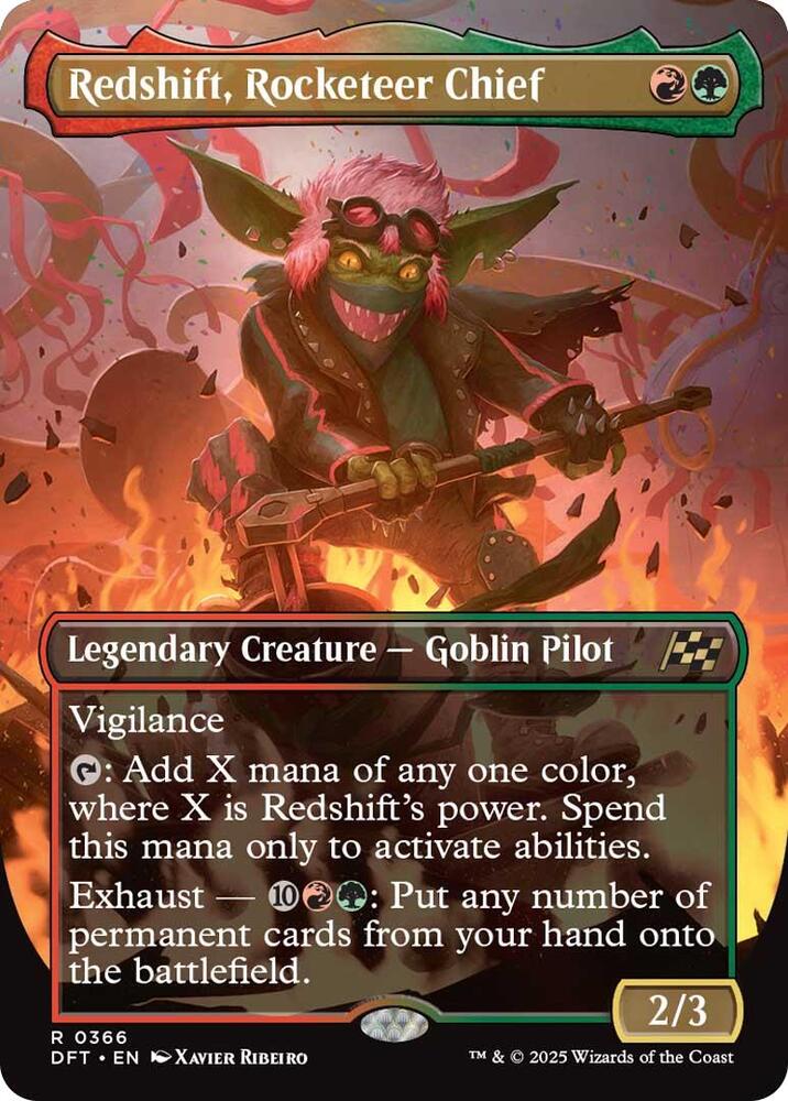 Redshift, Rocketeer Chief (Borderless) [Aetherdrift]