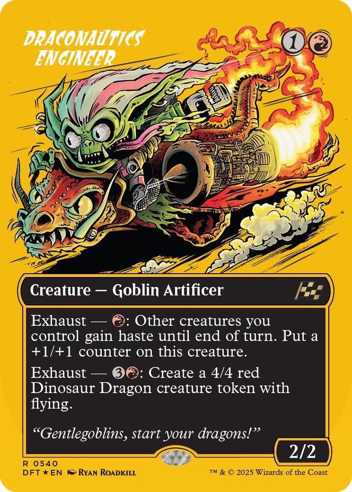 Draconautics Engineer (Borderless) (First-Place Foil) [Aetherdrift]