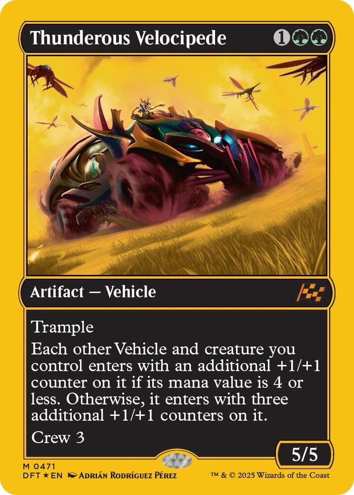 Thunderous Velocipede (First-Place Foil) [Aetherdrift]