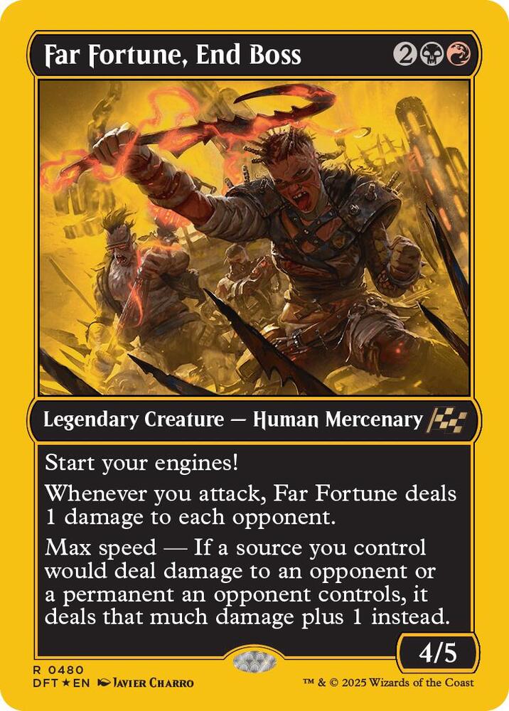 Far fortune, End Boss (First-Place Foil) [Aetherdrift]