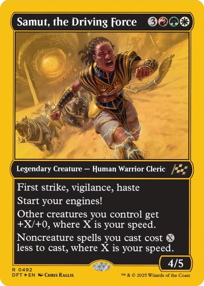 Samut, the Driving Force (First-Place Foil) [Aetherdrift]