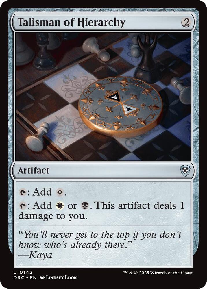 Talisman of Hierarchy [Aetherdrift Commander]