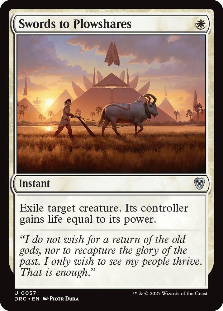 Swords to Plowshares [Aetherdrift Commander]