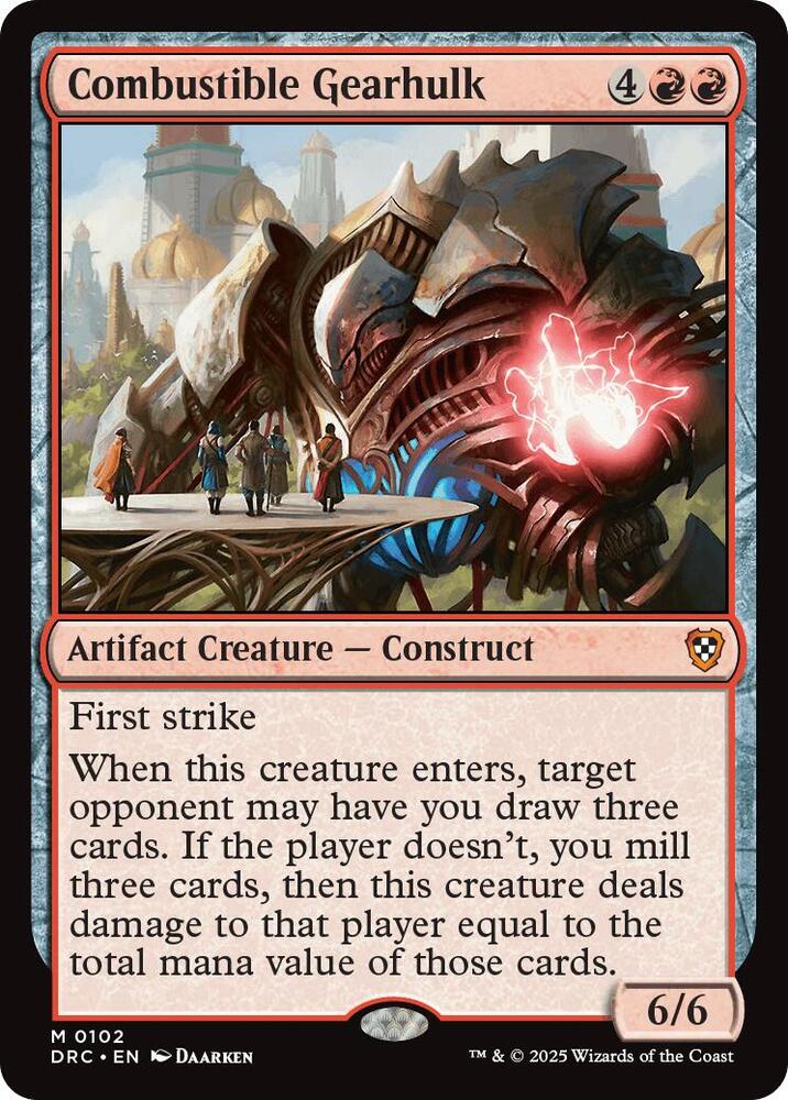 Combustible Gearhulk [Aetherdrift Commander]