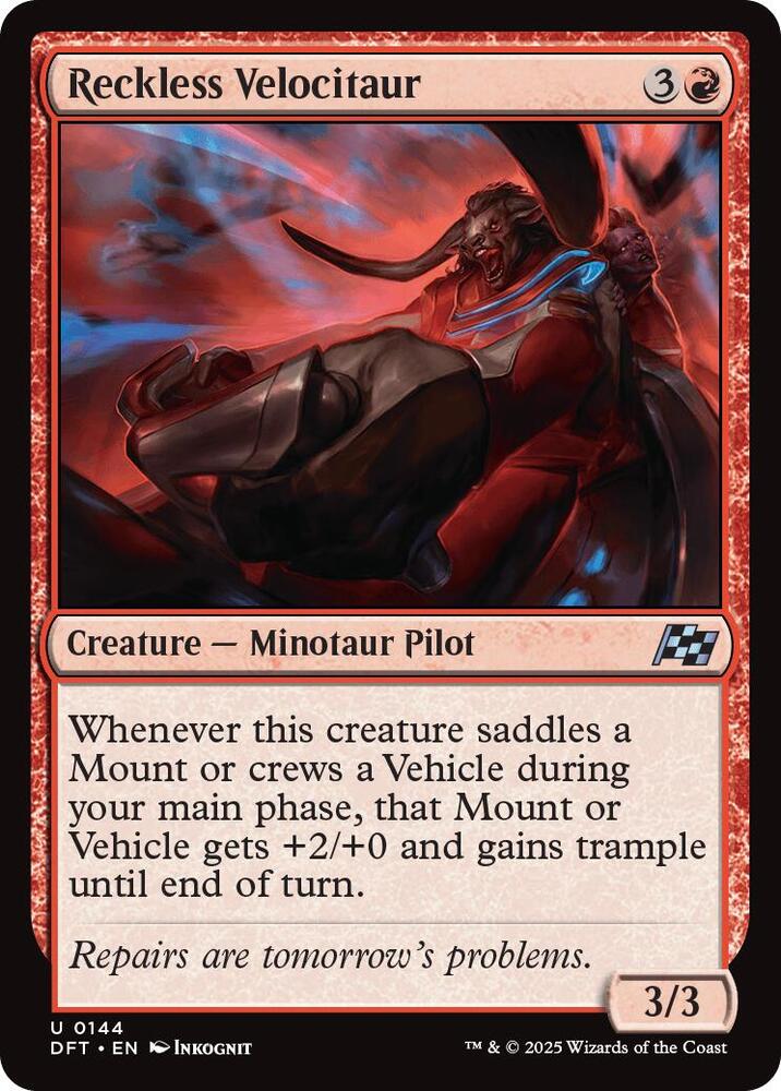 Reckless Velocitaur [Aetherdrift]