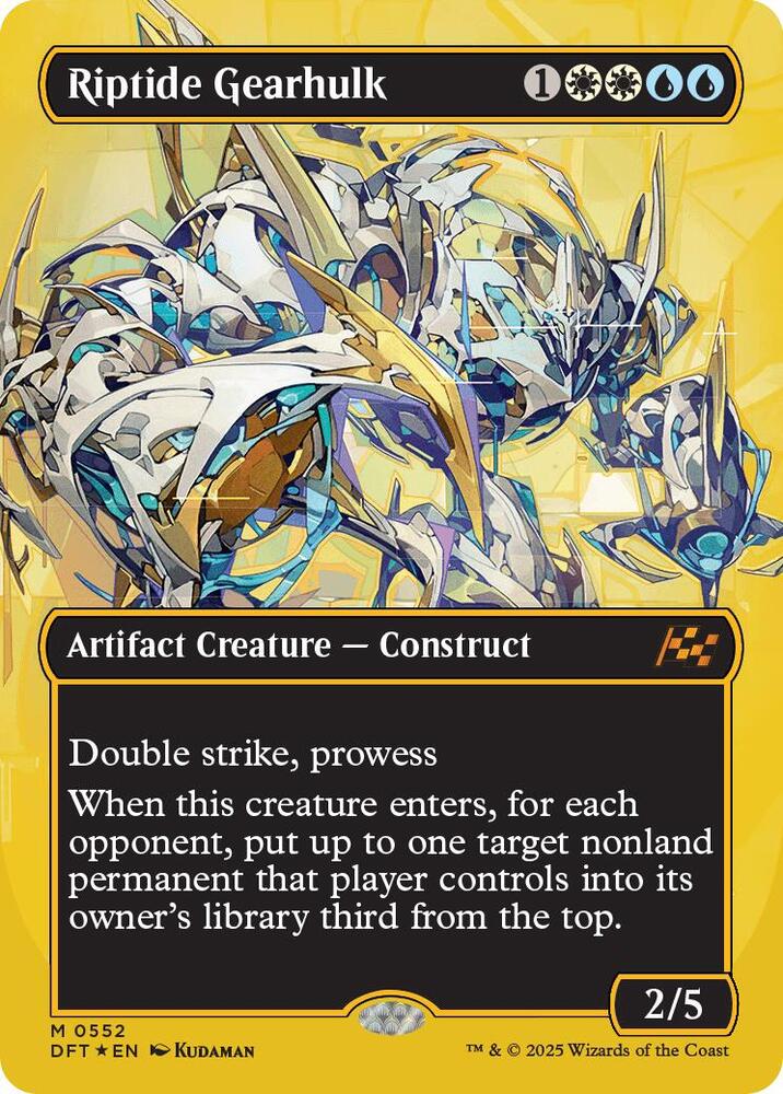 Riptide Gearhulk (Borderless) (First-Place Foil) [Aetherdrift]