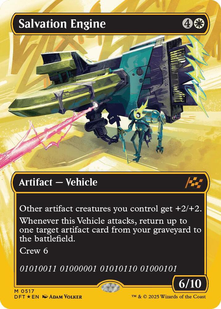 Salvation Engine (Borderless) (First-Place Foil) [Aetherdrift]