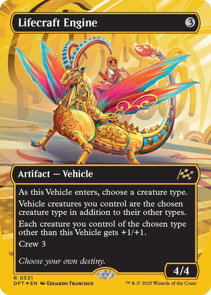 Lifecraft Engine (Borderless) (First-Place Foil) [Aetherdrift]