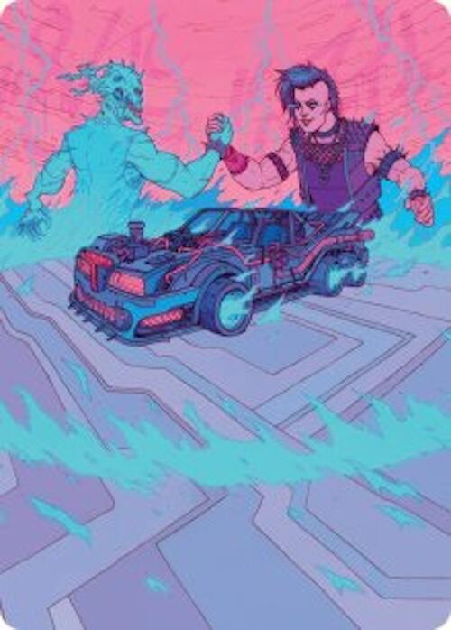 Demonic Junker Art Card [Aetherdrift Art Series]