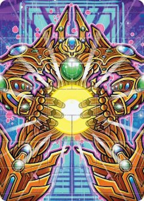 Brightglass Gearhulk Art Card [Aetherdrift Art Series]