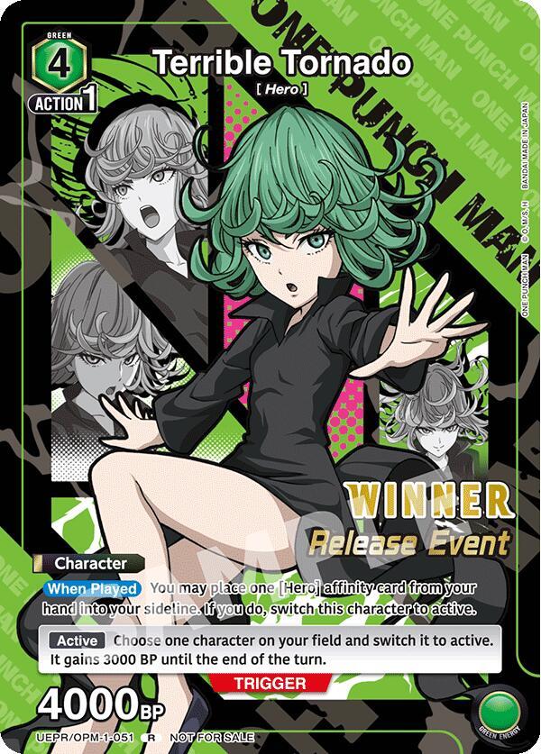 Terrible Tornado (Release Event Winner) (UEPR/OPM-1-051) [UE06BT: One Punch Man Release Event Cards]
