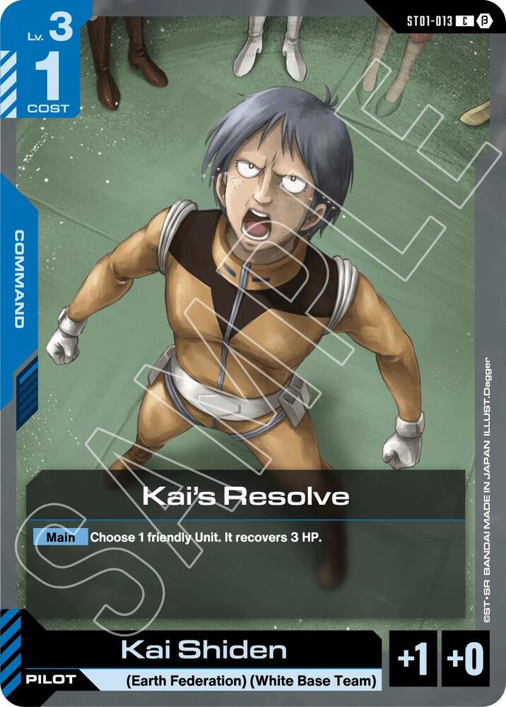 Kai's Resolve (ST01-013) [Edition Beta]