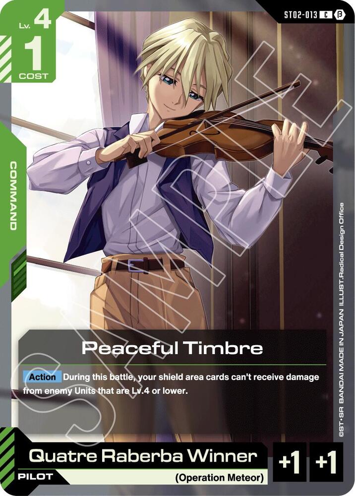 Peaceful Timbre (ST02-013) [Edition Beta]