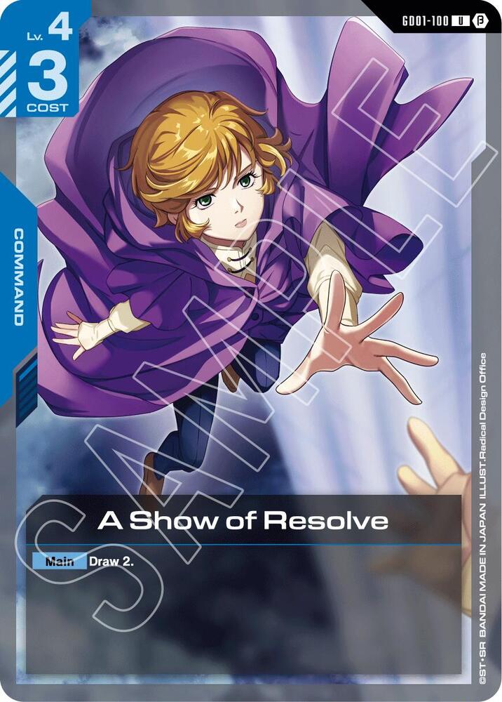 A Show of Resolve (GD01-100) [Edition Beta]