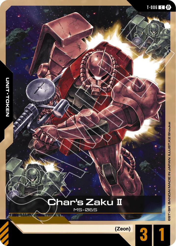 Char's Zaku II (T-006) Token (T-006) [Edition Beta]