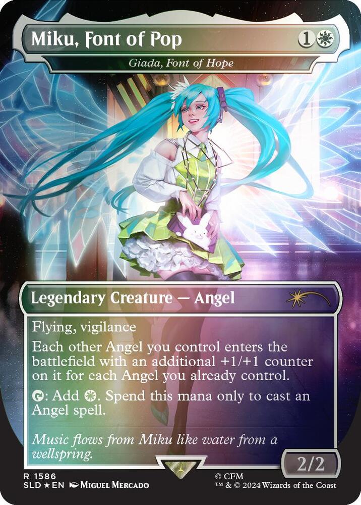 Miku, Font of Pop - Giada, Font of Hope (Rainbow Foil) [Secret Lair Drop Series]