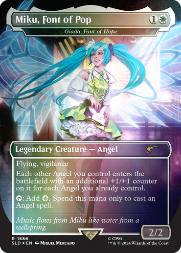 Miku, Font of Pop - Giada, Font of Hope (Rainbow Foil) [Secret Lair Drop Series]