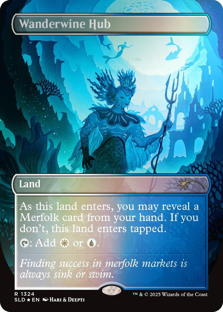 Wanderwine Hub (Rainbow Foil) [Secret Lair Drop Series]