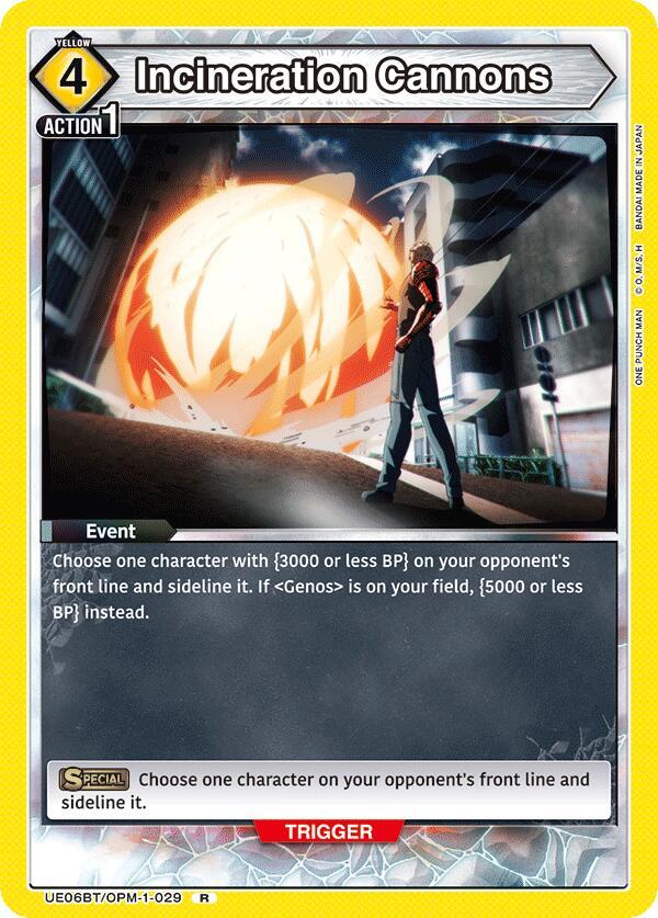 Incineration Cannons (UE06BT/OPM-1-029) [UE06BT: One Punch Man]