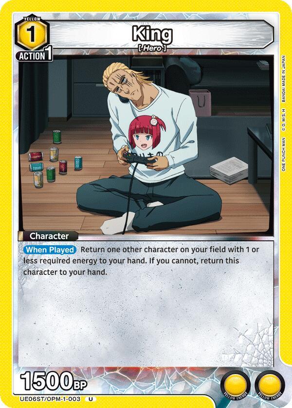 King (UE06ST/OPM-1-003) [UE06ST: One Punch Man Starter Deck]