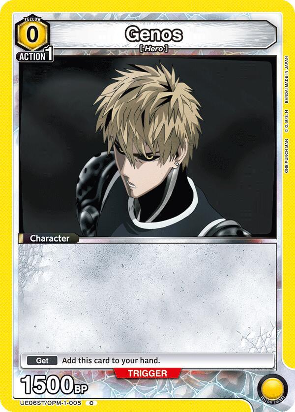 Genos (005) (UE06ST/OPM-1-005) [UE06ST: One Punch Man Starter Deck]