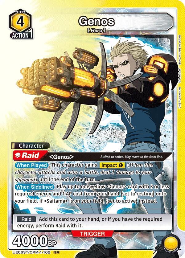 Genos (102) (UE06ST/OPM-1-102) [UE06ST: One Punch Man Starter Deck]