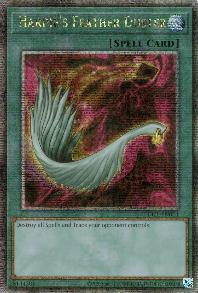 Harpie's Feather Duster [EDC1-EN001] Quarter Century Secret Rare