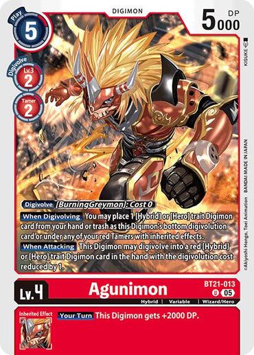 Agunimon [BT21-013] [World Convergence]