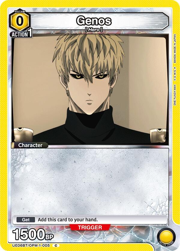 Genos (005) (Box Topper Foil) (UE06BT/OPM-1-005) [UE06BT: One Punch Man]