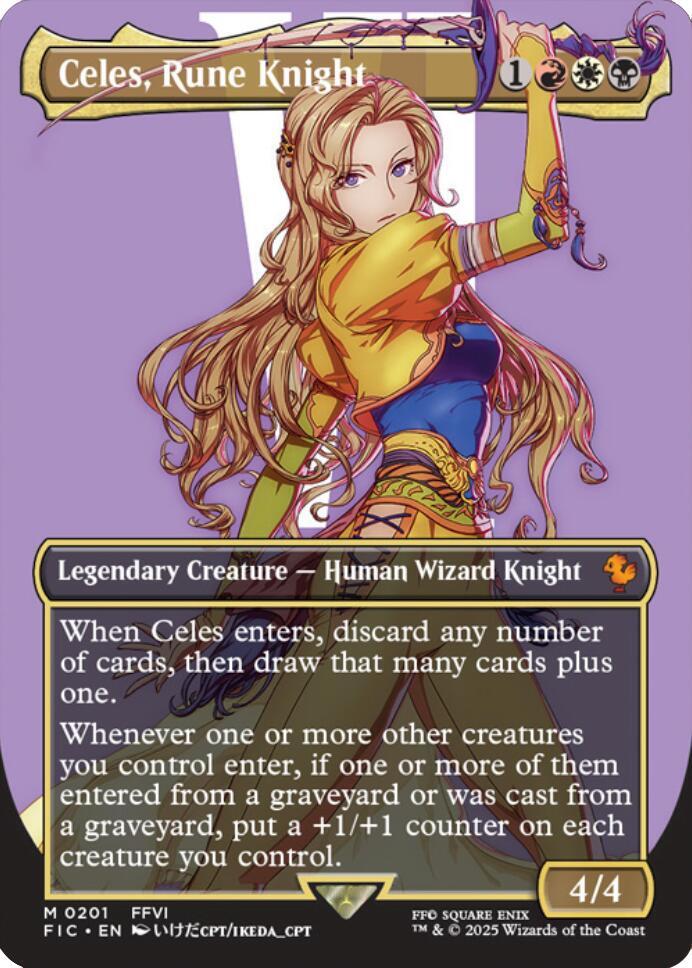 Celes, Rune Knight (Borderless) [FINAL FANTASY Commander]