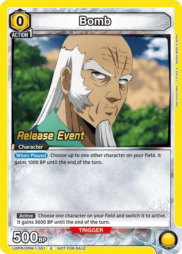 Bomb (001) (UEPR/OPM-1-001) [UE06BT: One Punch Man Release Event Cards]