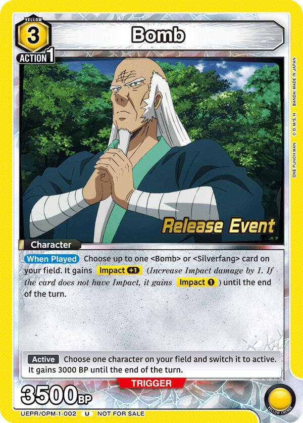 Bomb (002) (UEPR/OPM-1-002) [UE06BT: One Punch Man Release Event Cards]