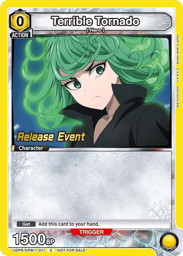 Terrible Tornado (011) (UEPR/OPM-1-011) [UE06BT: One Punch Man Release Event Cards]