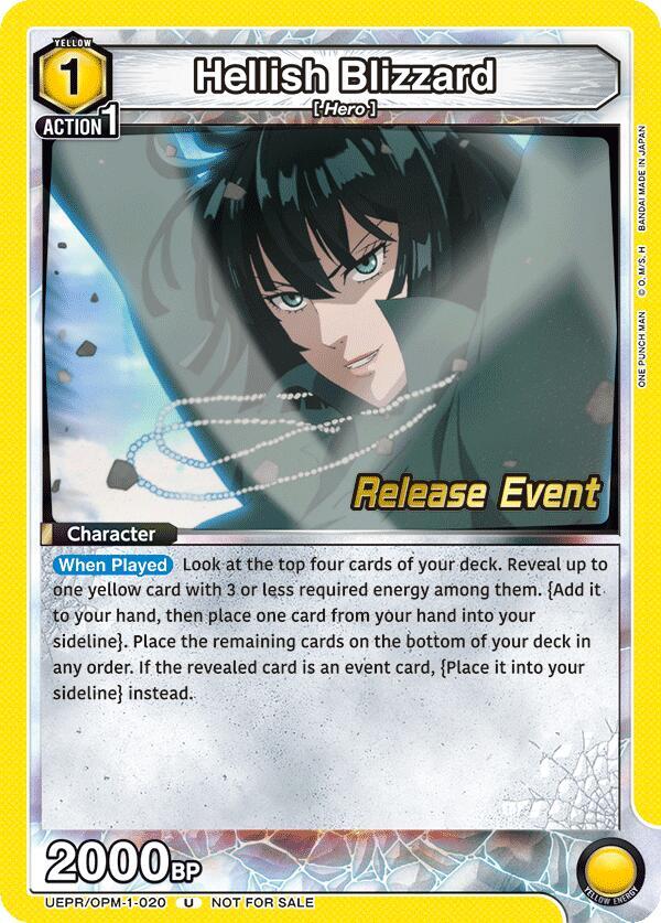 Hellish Blizzard (020) (UEPR/OPM-1-020) [UE06BT: One Punch Man Release Event Cards]