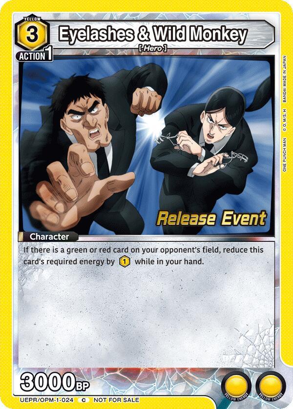 Eyelashes & Wild Monkey (UEPR/OPM-1-024) [UE06BT: One Punch Man Release Event Cards]