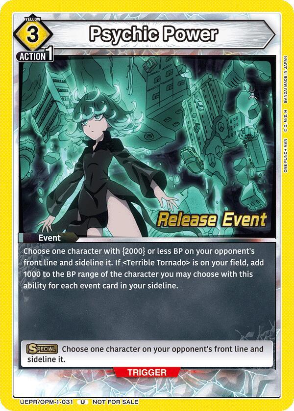 Psychic Power (UEPR/OPM-1-031) [UE06BT: One Punch Man Release Event Cards]