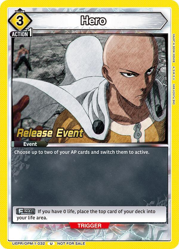 Hero (UEPR/OPM-1-032) [UE06BT: One Punch Man Release Event Cards]