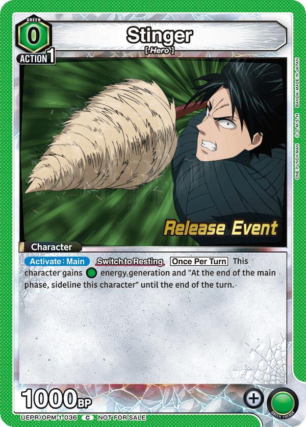 Stinger (UEPR/OPM-1-036) [UE06BT: One Punch Man Release Event Cards]