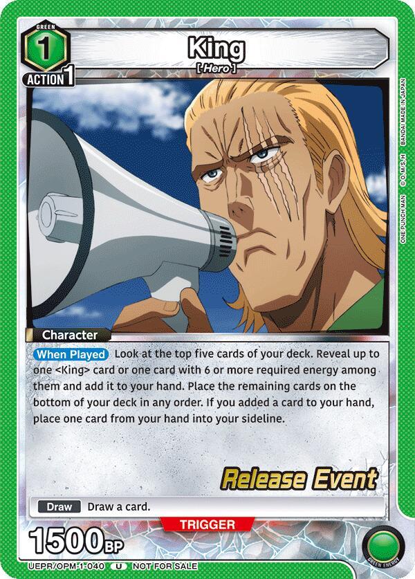 King (040) (UEPR/OPM-1-040) [UE06BT: One Punch Man Release Event Cards]
