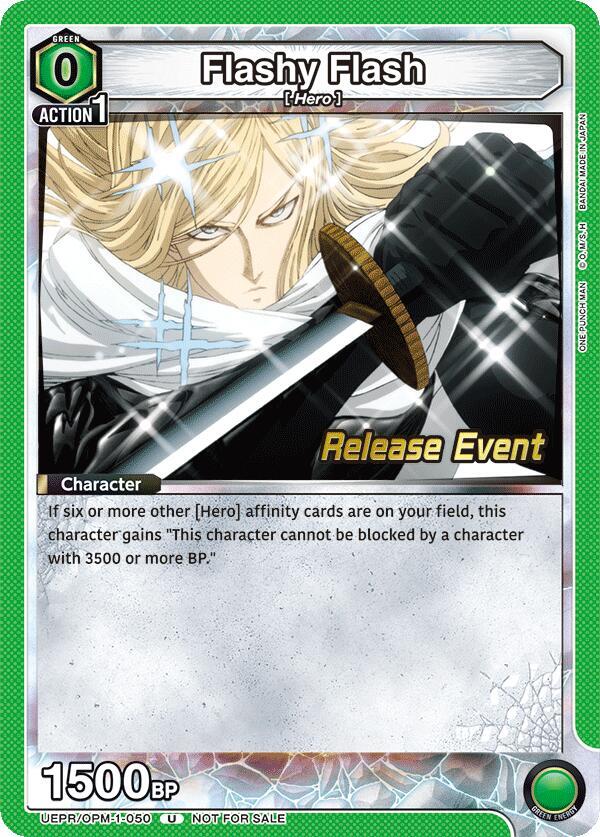 Flashy Flash (UEPR/OPM-1-050) [UE06BT: One Punch Man Release Event Cards]