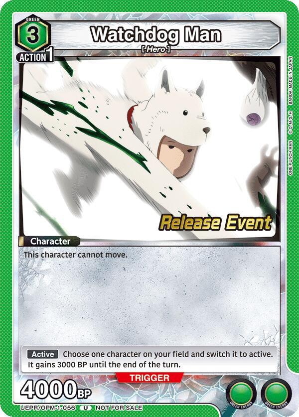 Watchdog Man (UEPR/OPM-1-056) [UE06BT: One Punch Man Release Event Cards]