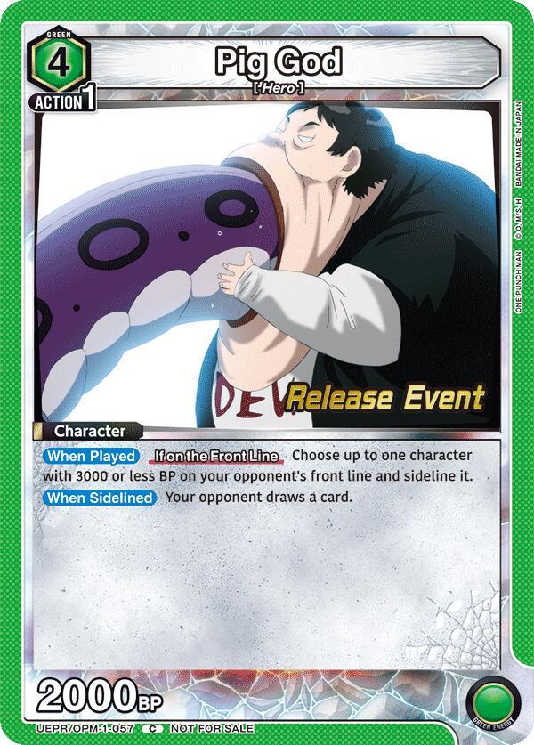 Pig God (UEPR/OPM-1-057) [UE06BT: One Punch Man Release Event Cards]